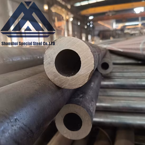 Tubo redondo negro de acero dulce para material de construcción Tubo de acero API